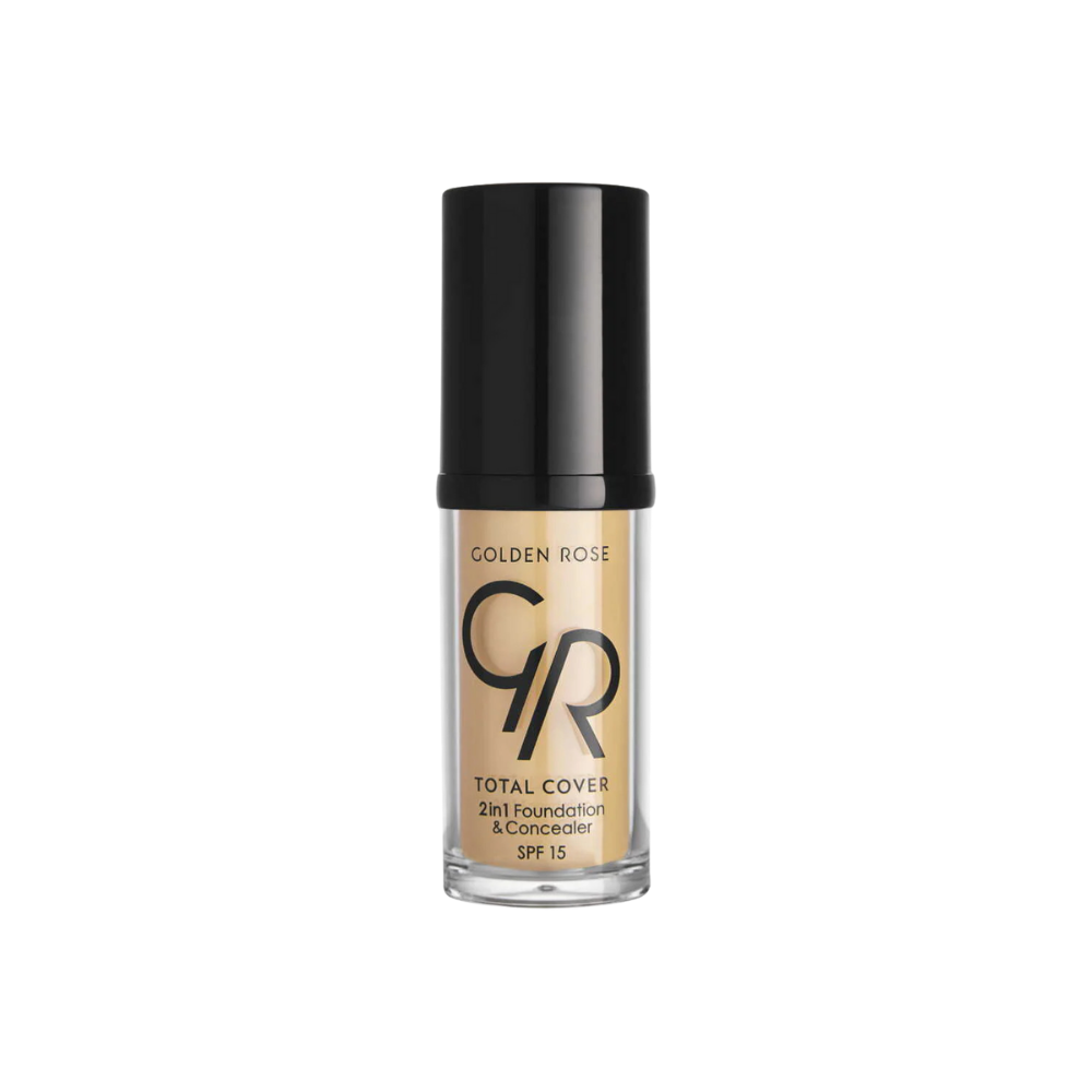 Golden Rose Total Cover 2 in 1 Foundation &amp; Concealer - 03 Almond