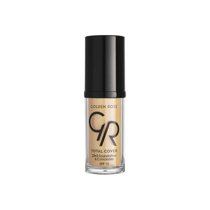 Golden Rose Total Cover 2 in 1 Foundation &amp; Concealer - 03 Almond