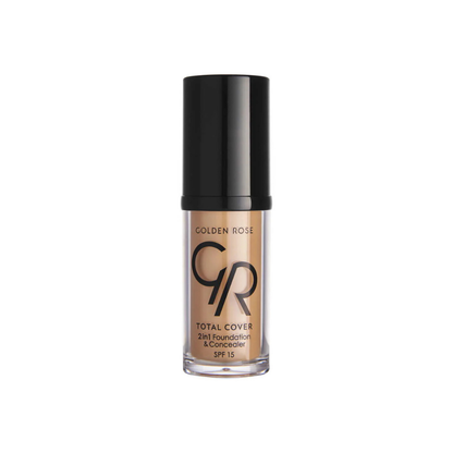Golden Rose Total Cover 2 in 1 Foundation &amp; Concealer - 12 Light Beige