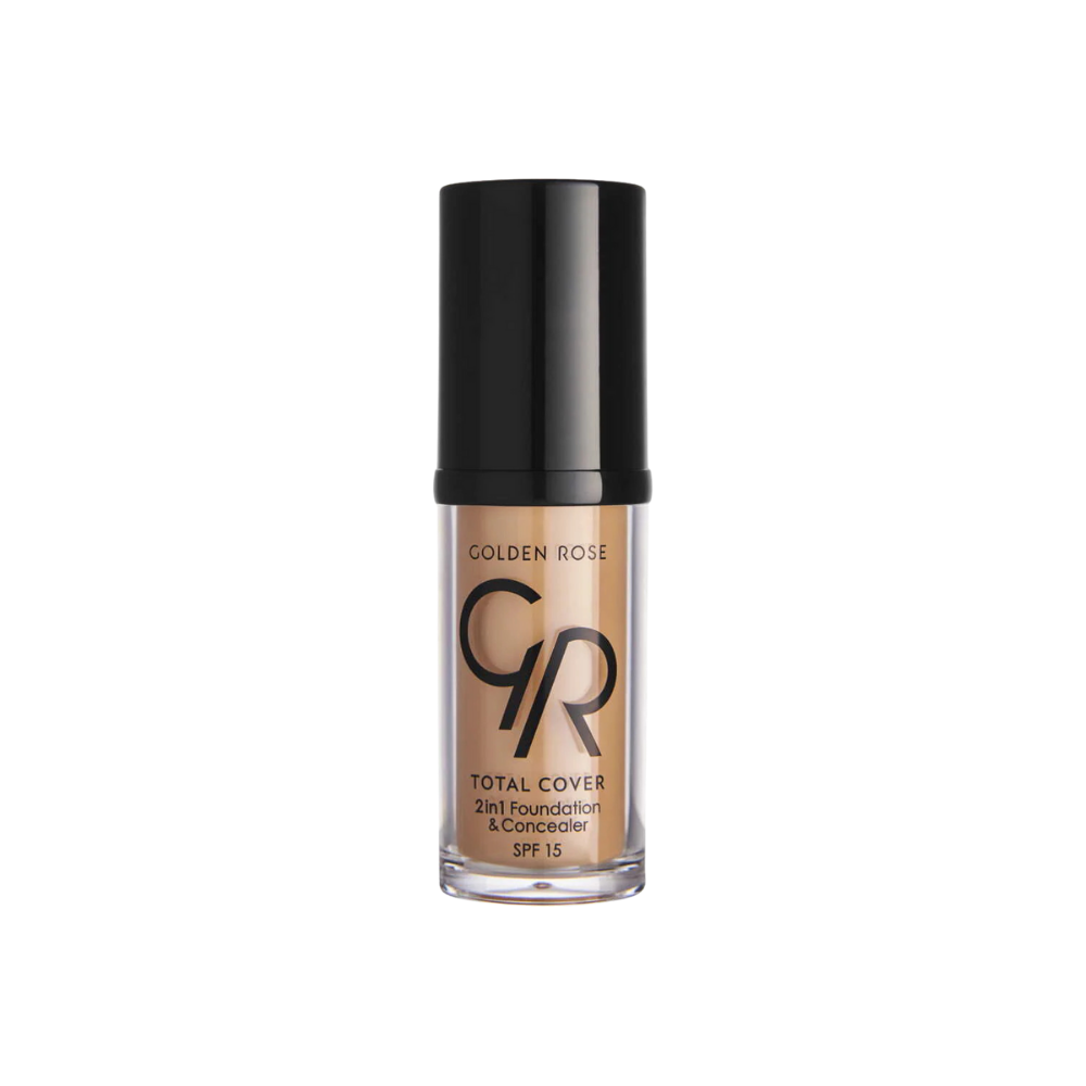 Golden Rose Total Cover 2 in 1 Foundation &amp; Concealer - 15 Warm Sand