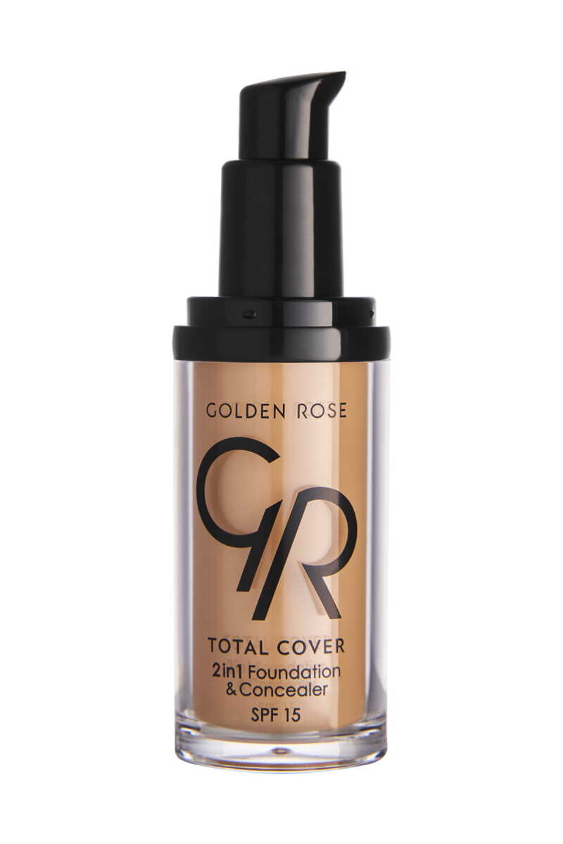 Golden Rose Total Cover 2 in 1 Foundation &amp; Concealer - 16 Warm Honey