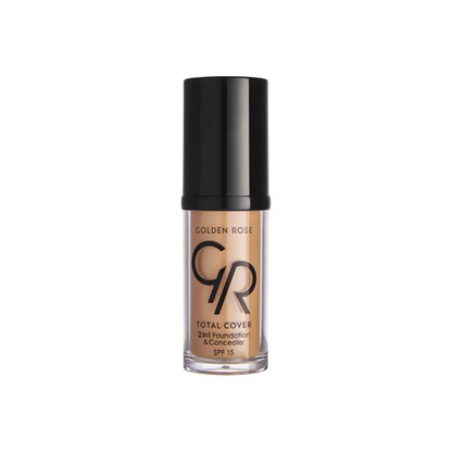 Golden Rose Total Cover 2 in 1 Foundation &amp; Concealer - 16 Warm Honey
