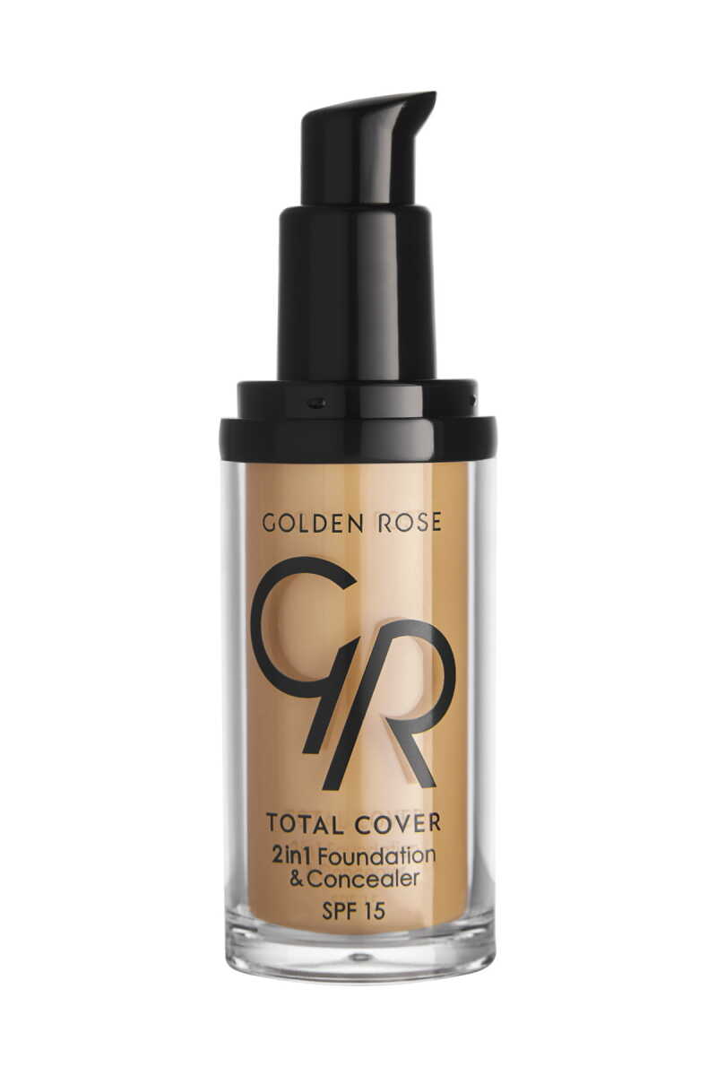 Golden Rose Total Cover 2 in 1 Foundation &amp; Concealer - 18 Cappuccino