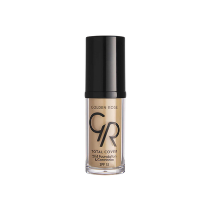 Golden Rose Total Cover 2 in 1 Foundation &amp; Concealer - 21 Light Yellow Beige