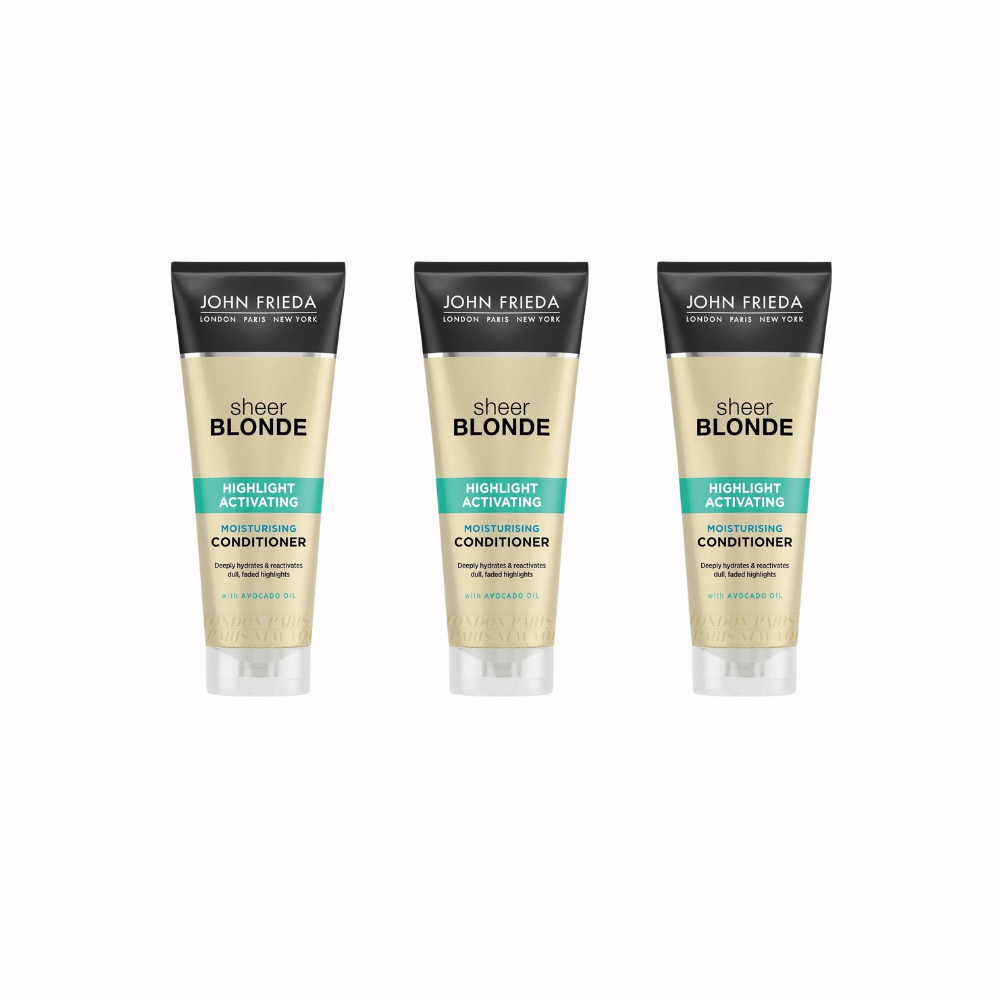 John Frieda Color Revitalizing Conditioner 250 ml For Lifeless and Discolored Blonde Hair 3 Pack