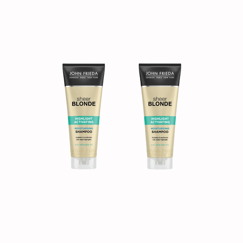 John Frieda Color Revitalizing Shampoo  for Lifeless and Discolored Shine for Blonde Hair 250ml 2 Pack