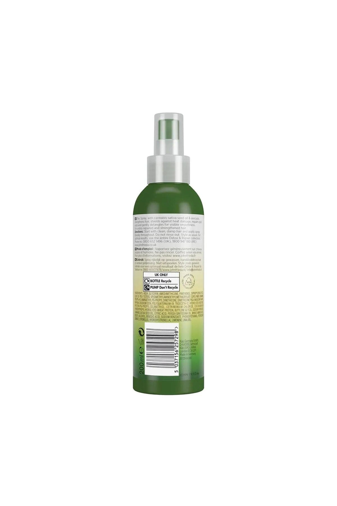 John Frieda Hair Care and Protection Spray for Dry and Damaged Hair 200 ml