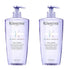 Kerastase Blond Absolu Bain Lumiere Shine Shampoo for Treated Blonde Hair 500ml 2 Pack