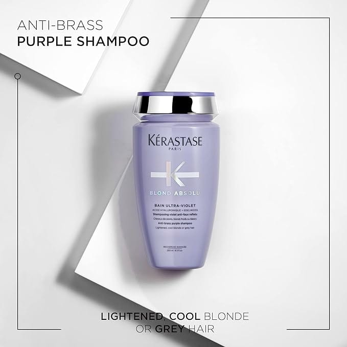 Kerastase Blond Absolu Bain Ultra-violet Shampoo Neutralising Unwanted Yellow &amp; Orange 250 ml