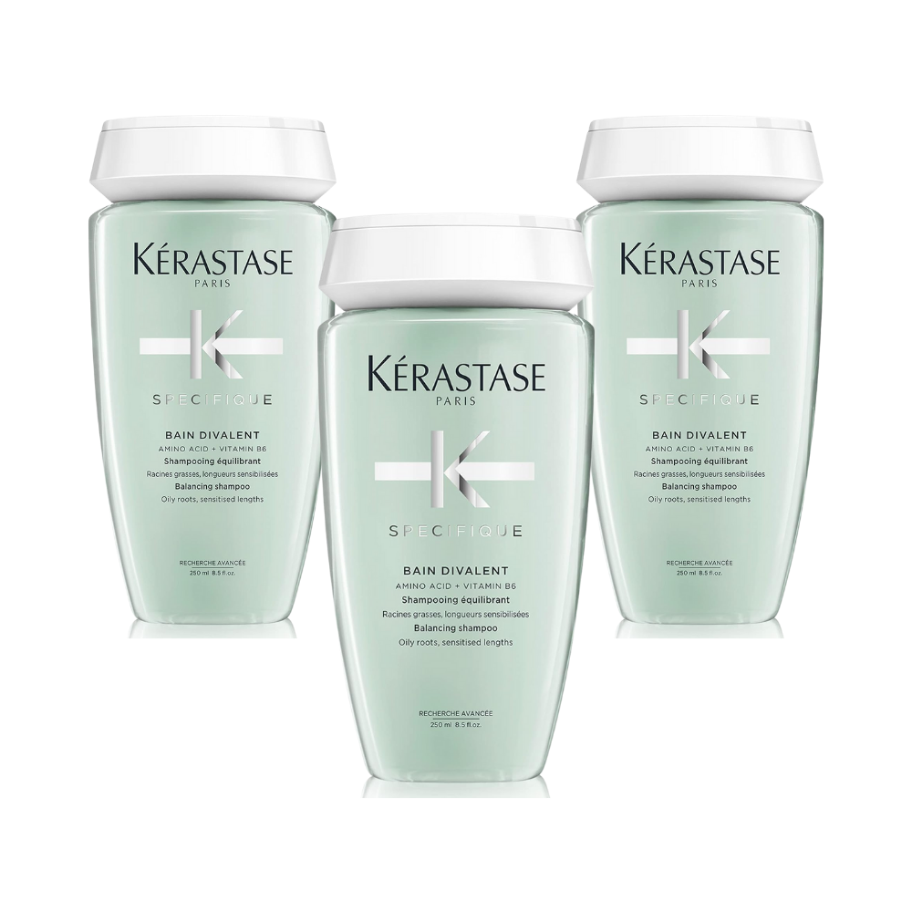Kerastase Specifique Bain Divalent Anti-Oil Shampoo 250ml 3 Pack