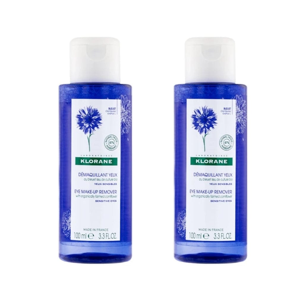Klorane Eye Make-Up Remover with Organic Cornflower 100 ml -2 Pack