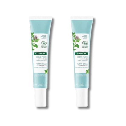 Klorane Mint Extract Purifying Face Care Cream 40 ml -2 Pack