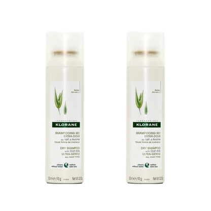 Klorane Ultra Sensitive Dry Shampoo with Oats 150 ml -2 Pack