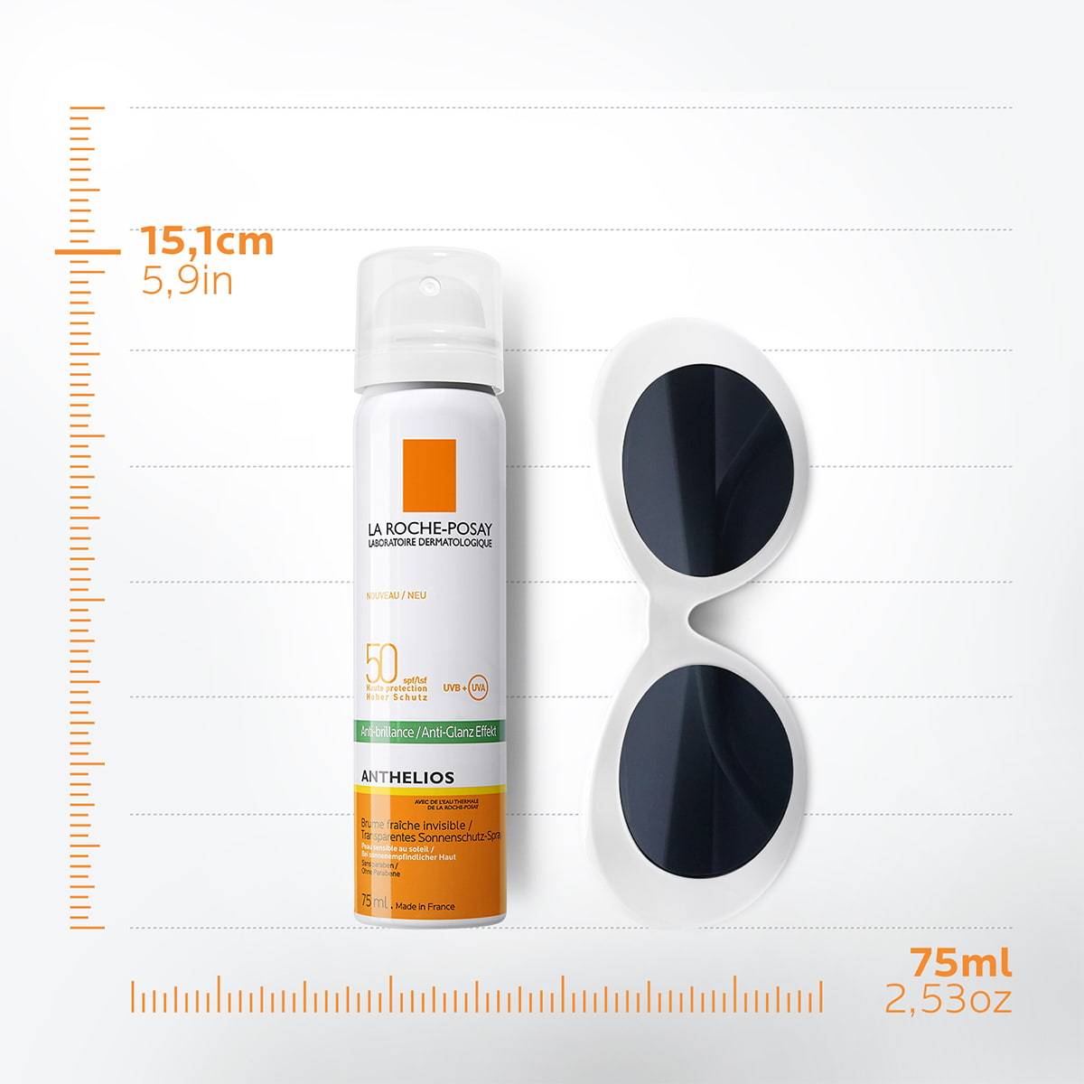 La Roche Posay Anthelios Anti-Glare SPF50+ Mist 75 ml 2 Pack