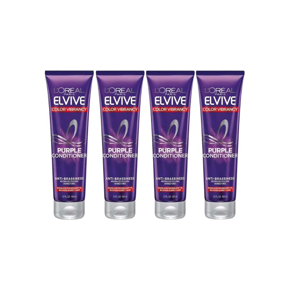 Loreal Elseve Color Vive Anti-Orange Color Correcting Purple Mask 150 ml 4 Pack