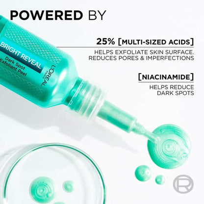 Loreal Paris Bright Reveal Anti Dark Spot Exfoliant Regenerating Peeling Serum 25 ml 3 Pack