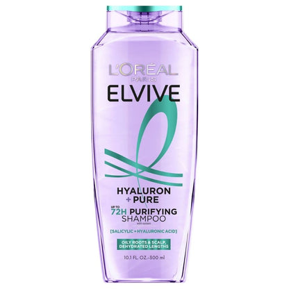 Loreal Paris Elseve (Elvive) Hydra [Hyaluronic] Pure Salicylic Acid 3 Economic Pack Shampoo,Conditioner and Hair Scalp Serum