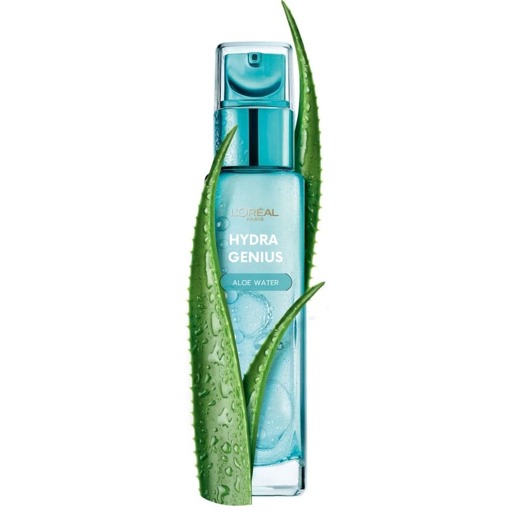 Loreal Paris Hydra Genius Hyaluronic Acid + Aloe Vera Liquid Moisturiser for Normal to Combination Skin, 70ml 2 Pack