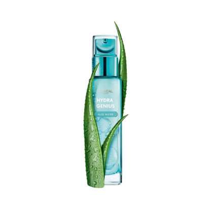Loreal Paris Hydra Genius Hyaluronic Acid + Aloe Vera Liquid Moisturiser for Normal to Dry Skin, 70ml 3 Pack
