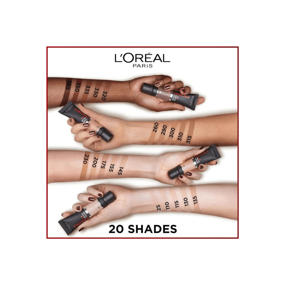 Loreal Paris Infaillible 32 H Matte Cover High Coverage Foundation 30 ml - 110 Cold Undertone