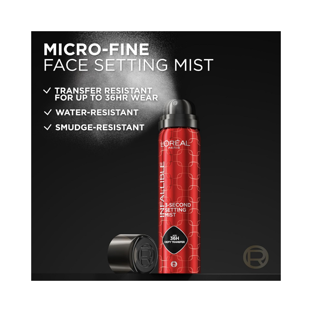 Loreal Paris Infallible 3-Second Setting Mist with Micro-Fine, up to 36H  1.76 Fl Oz