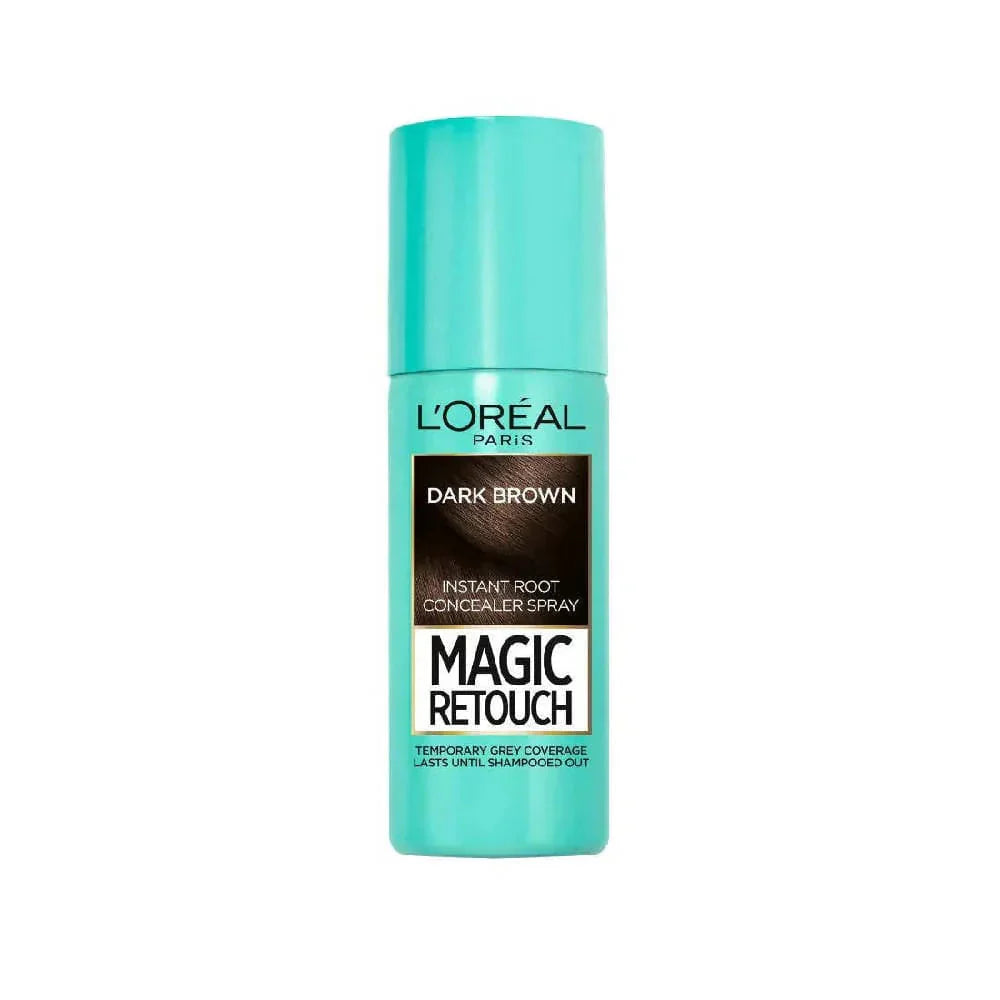 Loreal Paris Magic Retouch Dark Brown Temporary Instant Grey Root Concealer Spray 75ml -Dark Brown