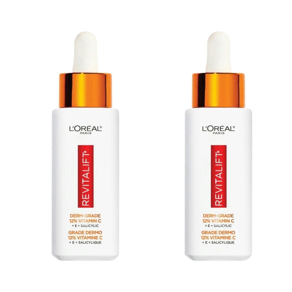 Loreal Paris Revitalift 12% Pure Vitamin C + E + Salicylic Acid Brightening Serum 2 Pack