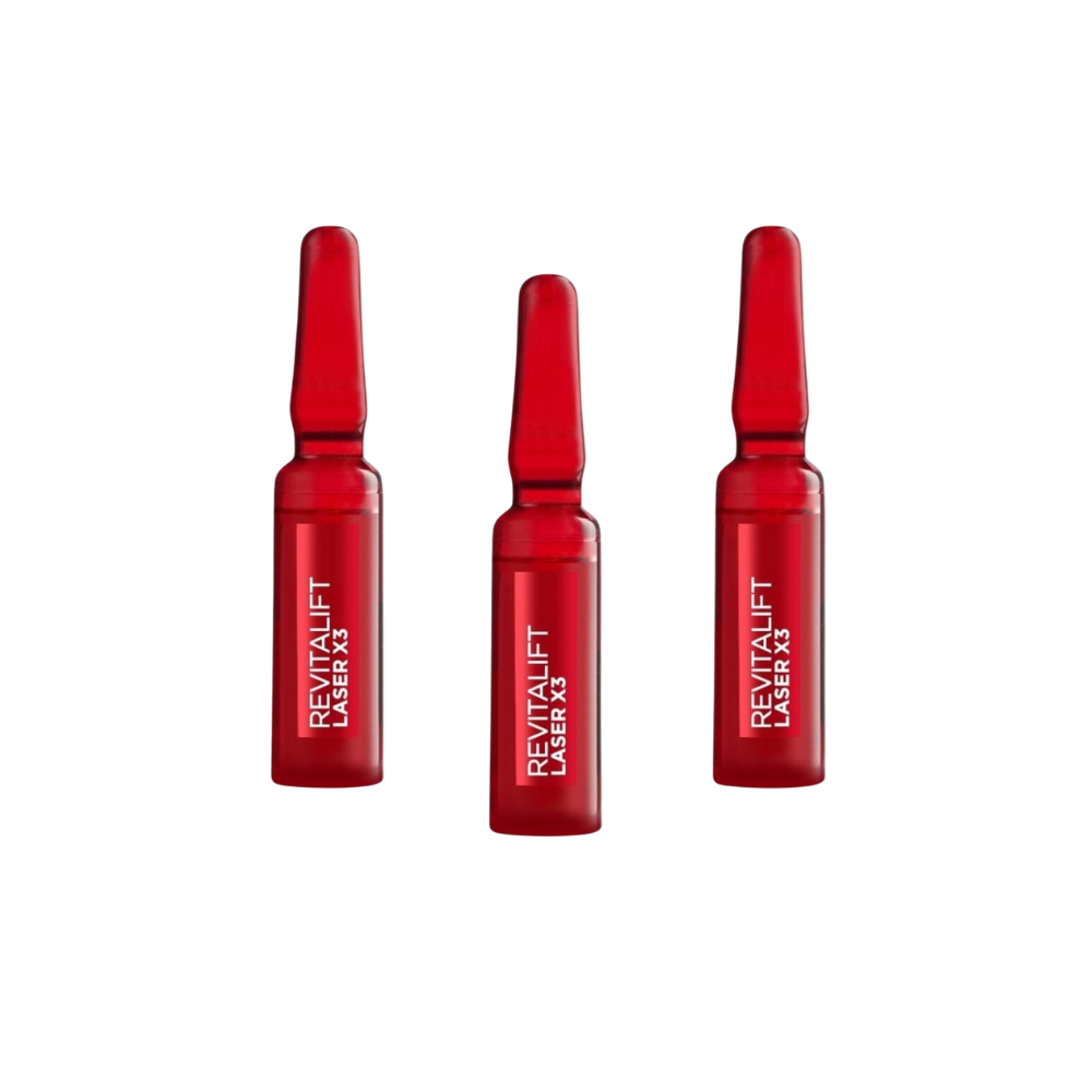 Loreal Paris Revitalift Laser X3 7-Day Treatment Facial Ampoules 7 x 1 ml 3 Pack