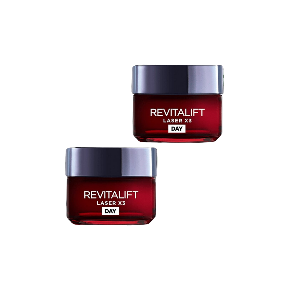 Loreal Paris Revitalift Laser X3 Deep Anti-Ageing Day Cream 50 ml 2 Pack
