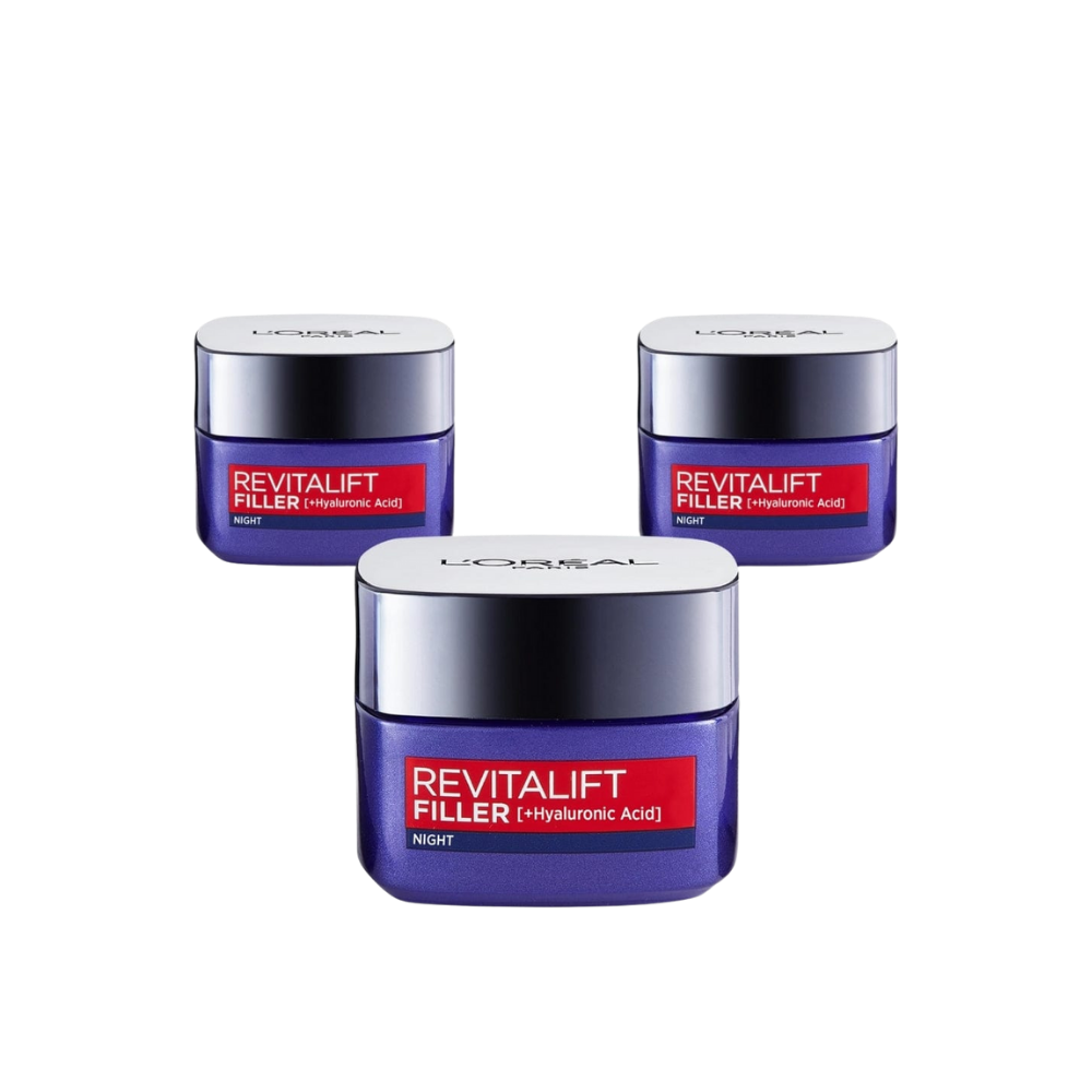 Loreal Paris Revitalift Night Anti-Aging Care Cream 50 ml 3 Pack