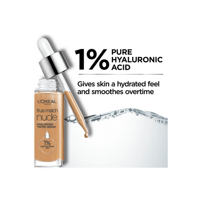 Loreal Paris True Match Nude Plumping Tinted Serum Foundation -0.5-2 Very Light