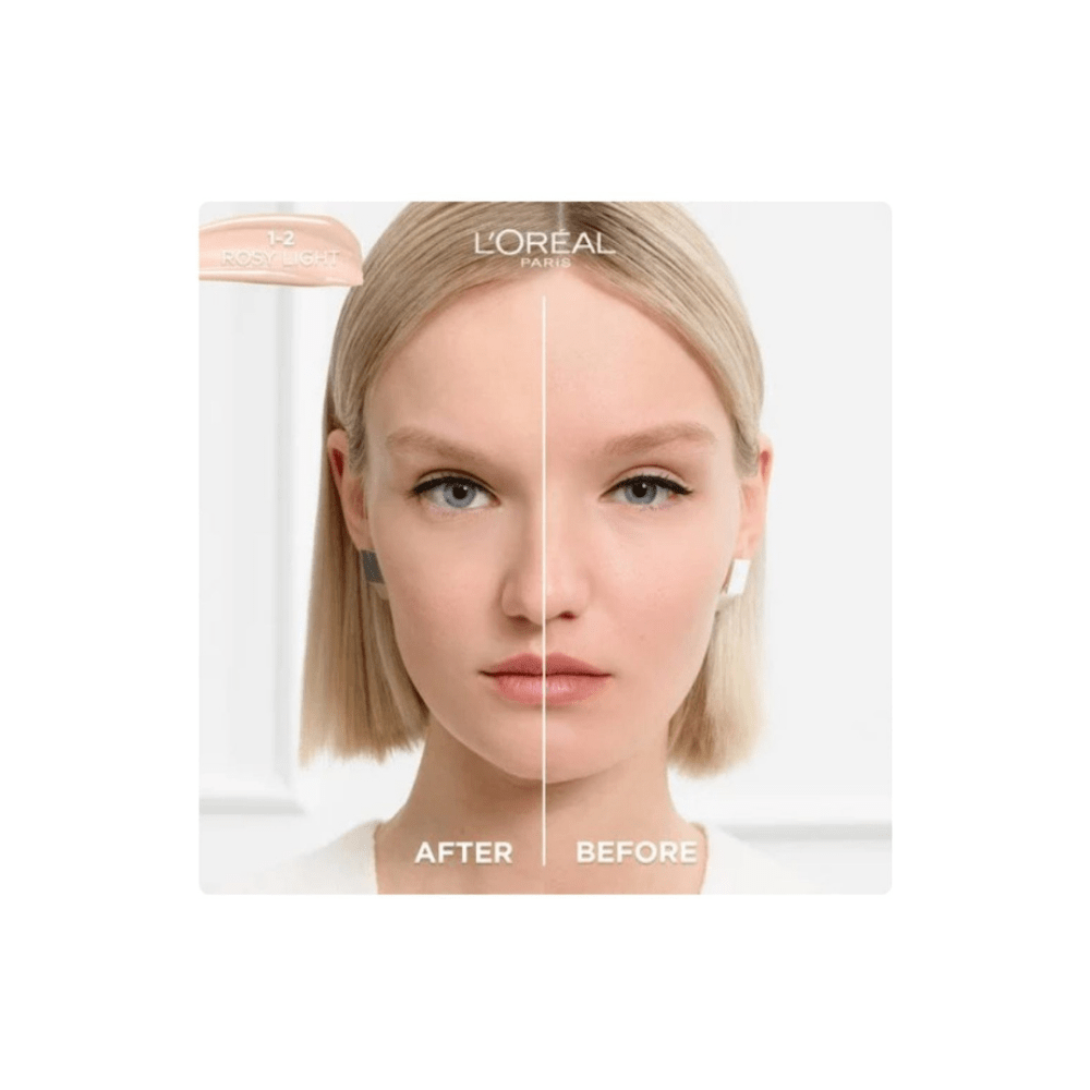 Loreal Paris True Match Nude Plumping Tinted Serum Foundation -1-2 Rosy Light