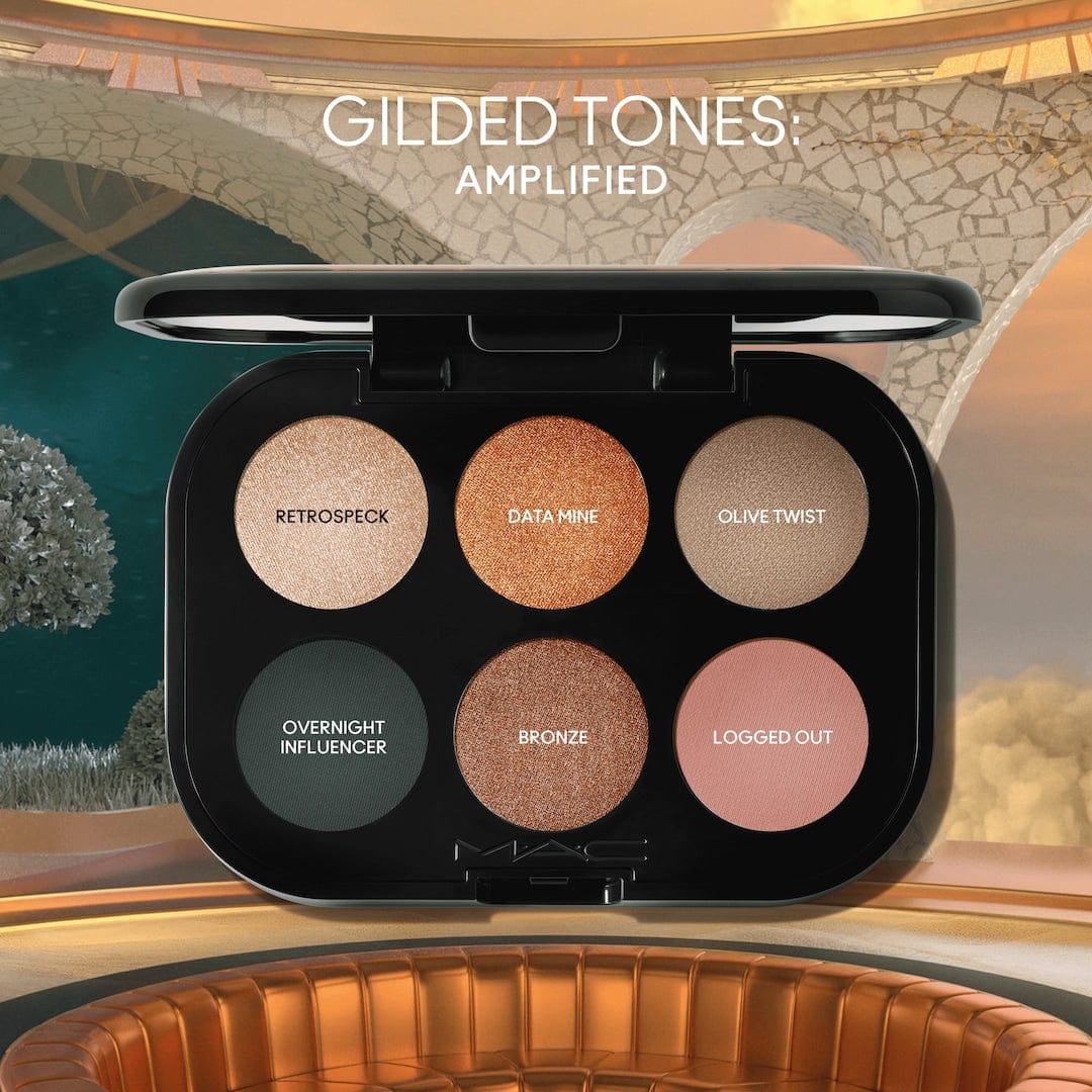 Mac Connect In Colour Eye Shadow Palette -Bronze Influence