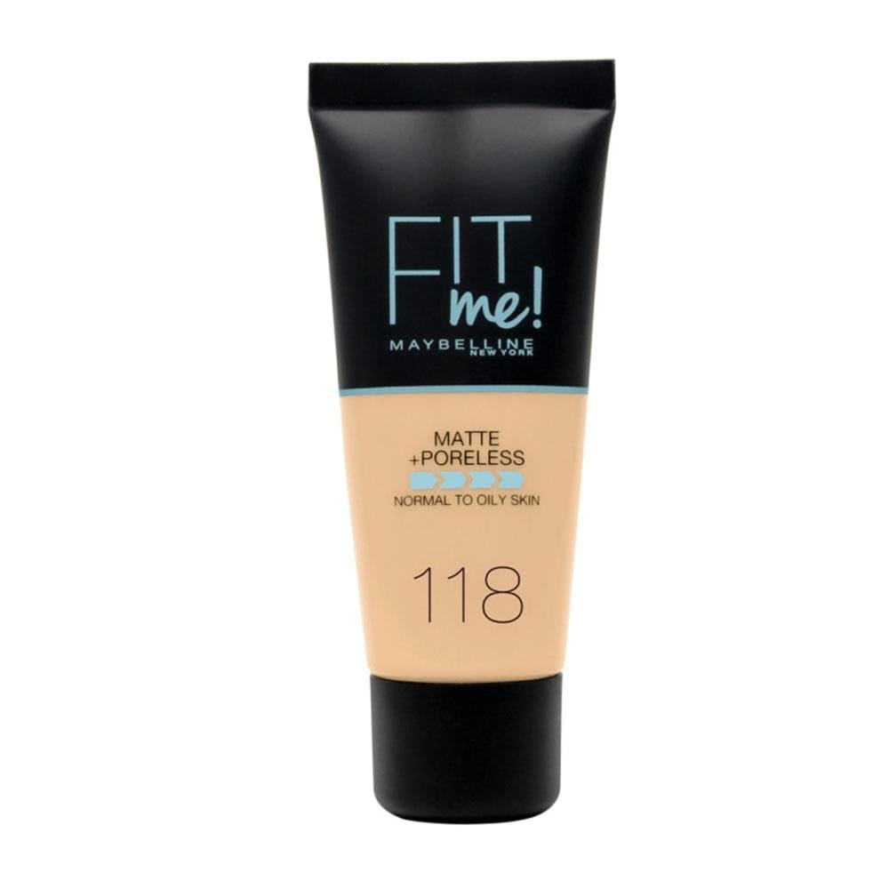 Maybelline Fit Me Matte+Poreless Foundation No:118 Nude 30ml