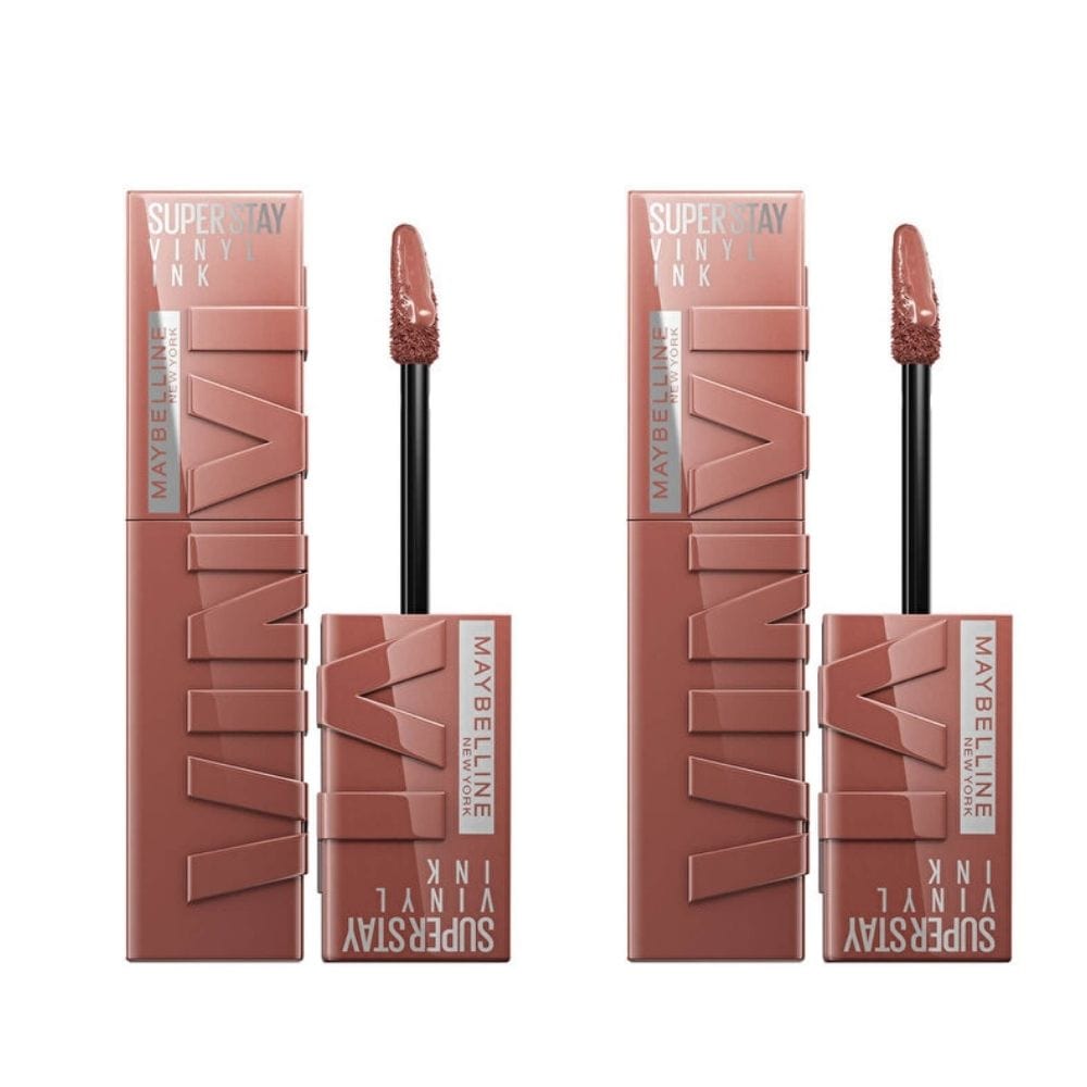 Maybelline New York Super Stay Vinyl Ink Long Lasting Liquid Gloss Lipstick - 120 Punchy -2 Pack