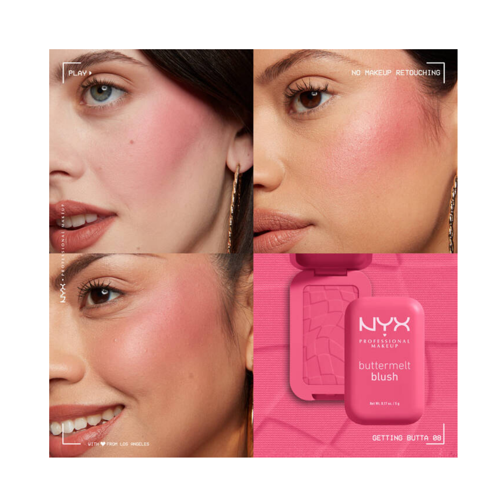 NYX Professional Makeup Buttermelt Blush Creamy - 08 Getting Butta