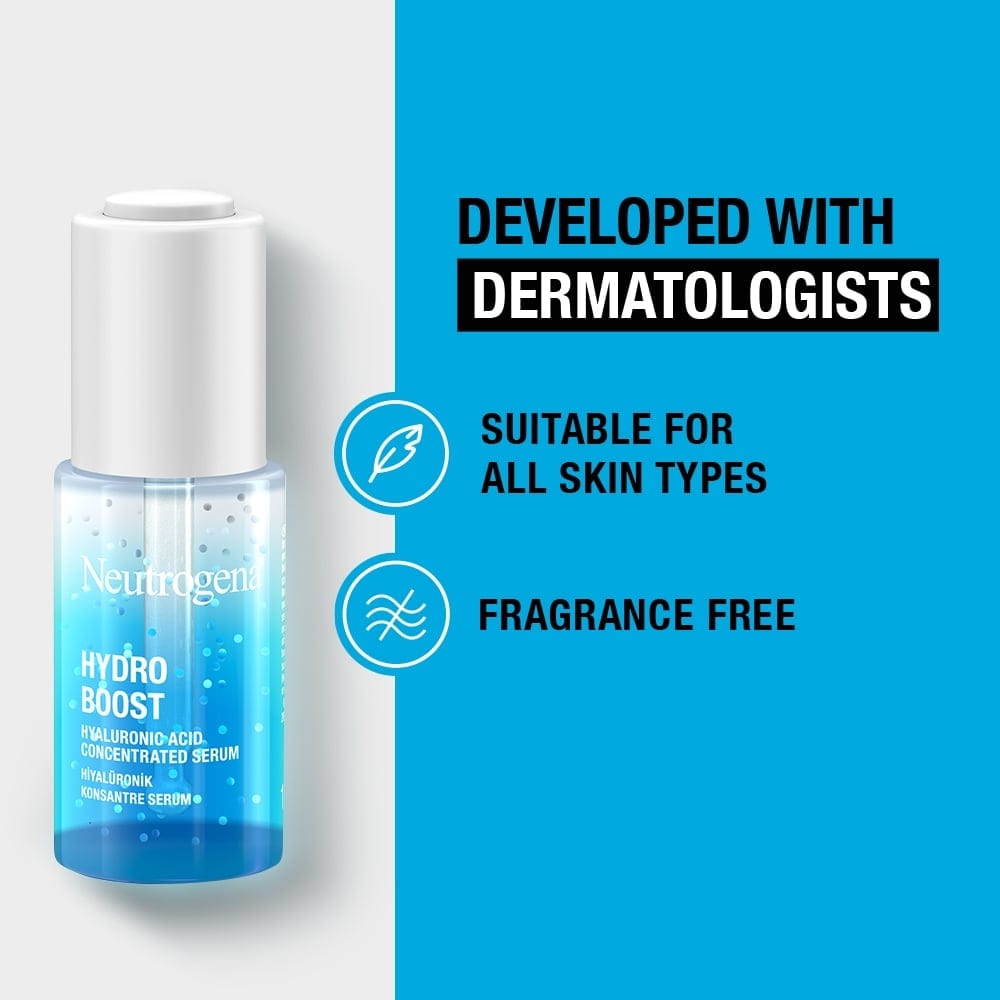 Neutrogena Hydro Boost Hyaluronic Acid Concentrated Serum 15ml / 0.5 fl oz 3 Pack