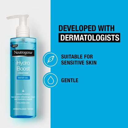 Neutrogena Hydro Boost Hyaluronic Acid Water Gel Cleanser 200ml / 6.8 fl oz 3 Pack