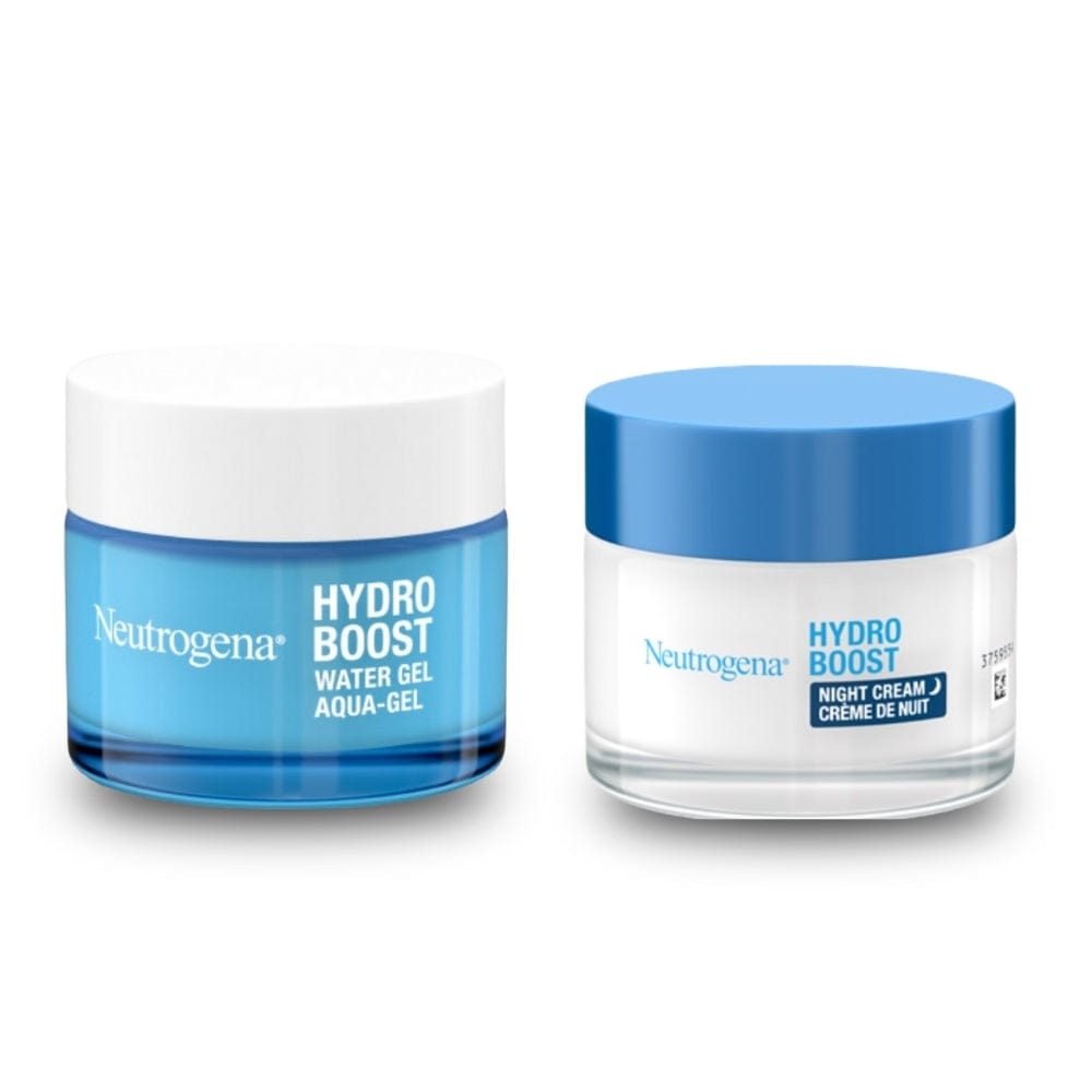 Neutrogena Hydro Boost Hydration Routine: Water Gel Moisturiser &amp; Night Cream 50ml / 1.7 fl oz