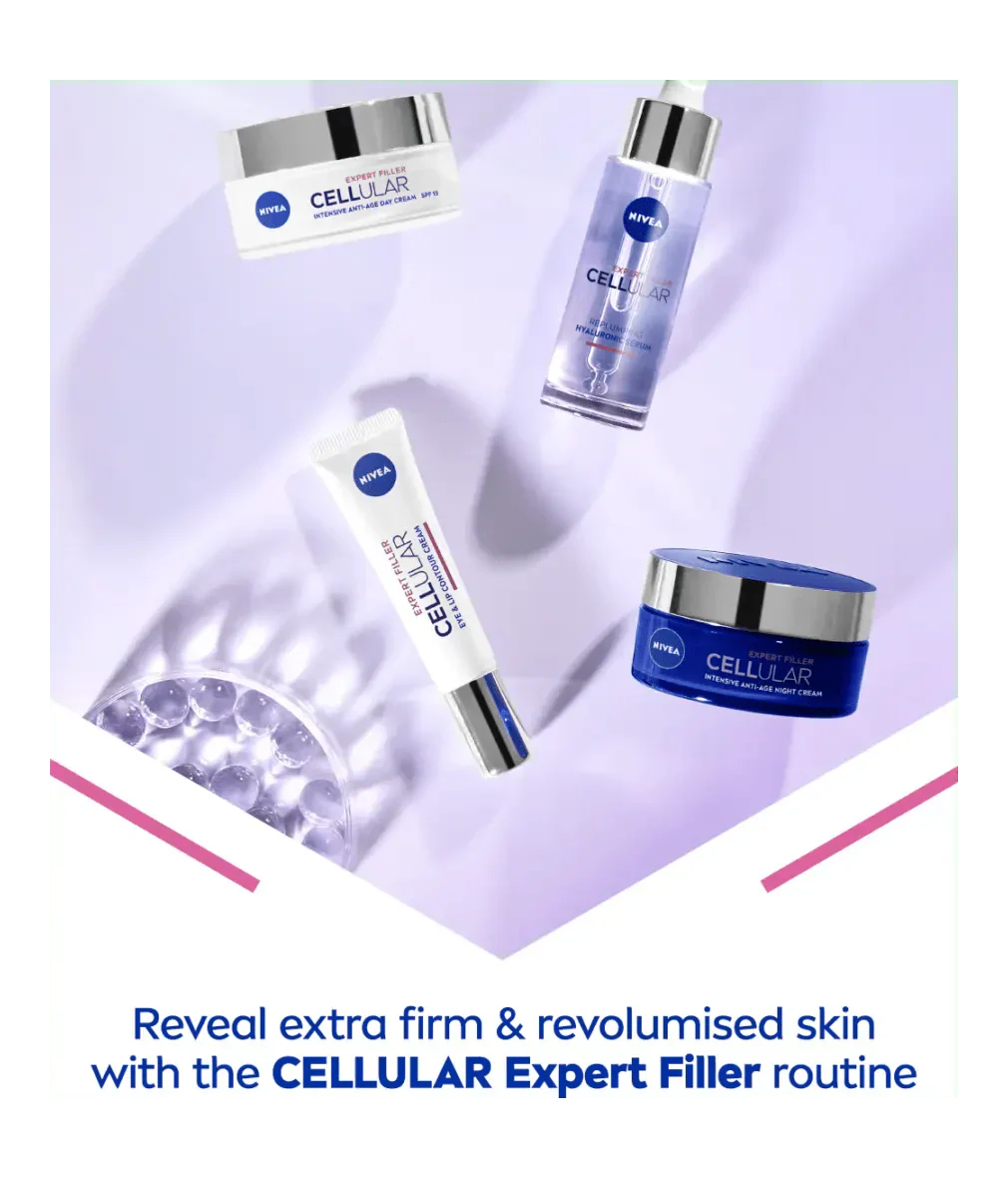 Nivea Cellular Expert Filler Firming Day Face Cream SPF 30 50 ml / 1.7 fl oz - 2 Pack