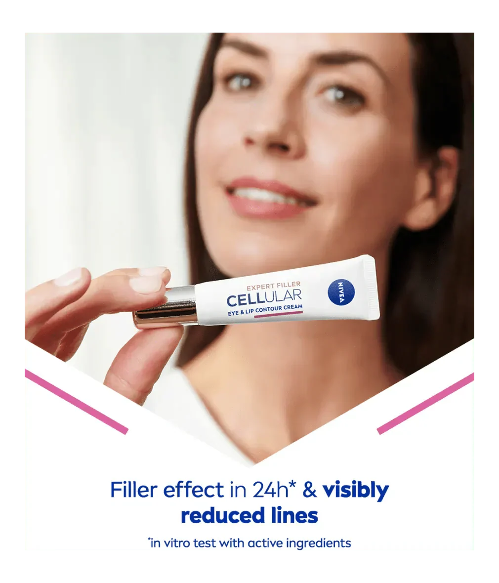 Nivea Hyaluron Cellular Filler Anti-Age Eye Cream 15ml / 0.5 fl.oz - 3 Pack