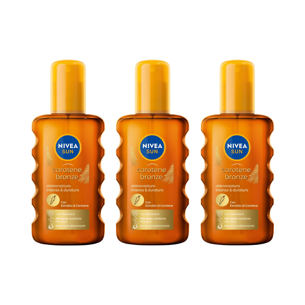 Nivea Sun Oil Spray with Carotene 200 ml / 6.8 fl.oz - 3 Pack