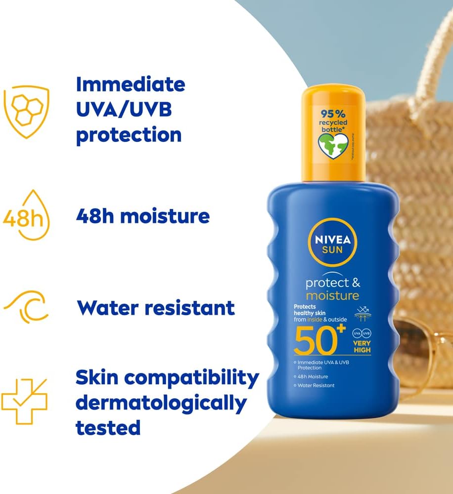 Nivea Sun Protect & Moisture Sun Cream Spray SPF50+ 200ml / 6.8 fl.oz