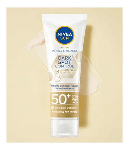 Nivea Sun UV Face Luminous 630 Spot Control Sun Fluid SPF50 40ml / 1.35 fl.oz - 3 Pack