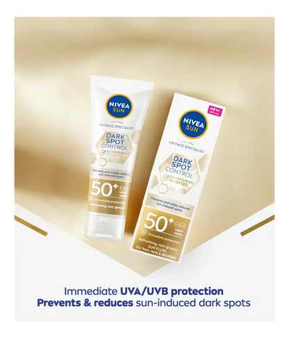 Nivea Sun UV Face Luminous 630 Spot Control Sun Fluid SPF50 40ml / 1.35 fl.oz - 4 Pack