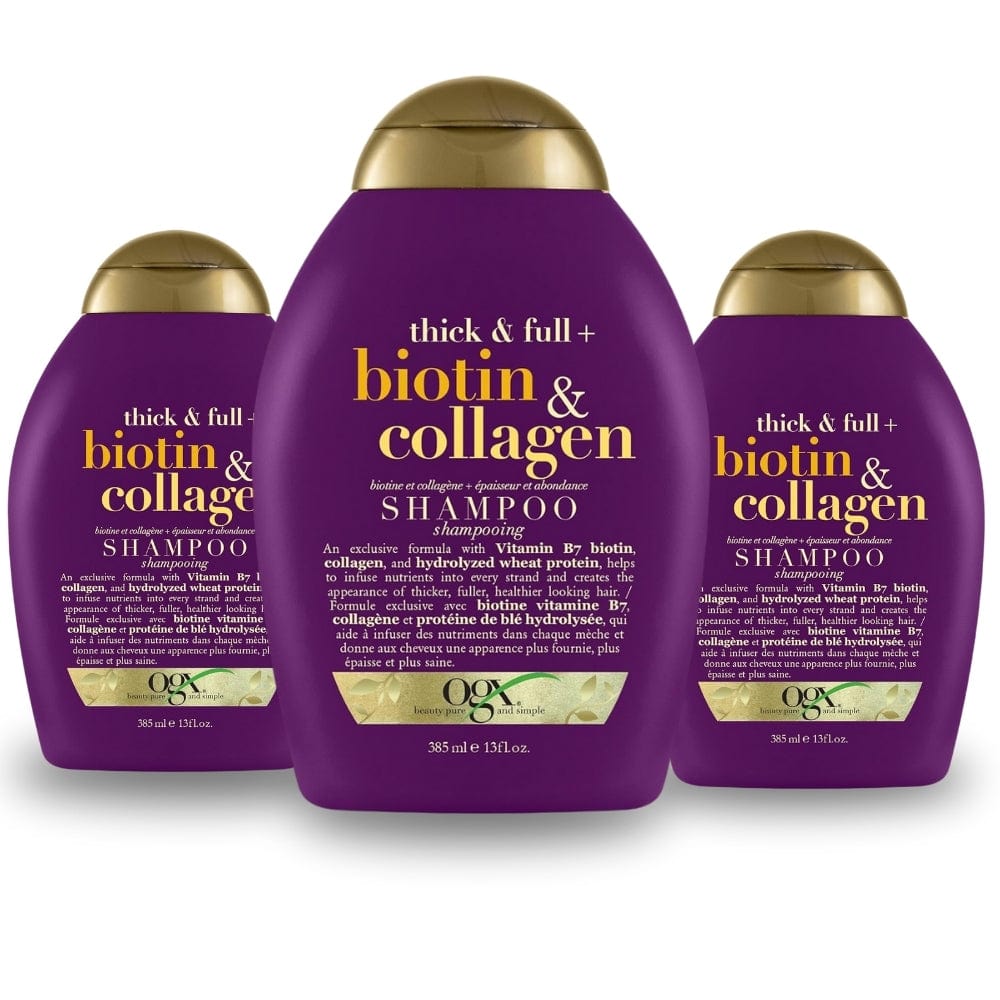 OGX Biotin and Collagen Shampoo 385 ml -3 Pack
