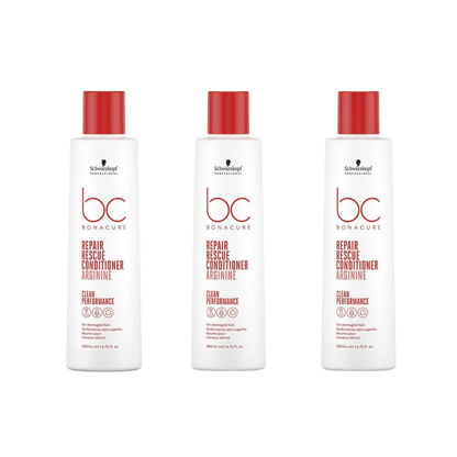 Schwarzkopf Bonacure Bc Clean Emergency Rescue Conditioner 200 ml 3 Pack