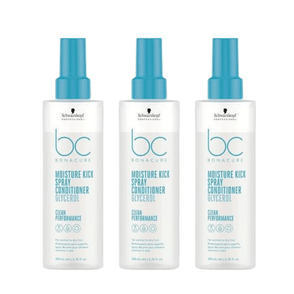 Schwarzkopf Bonacure Bc Clean Moisture Charging Spray Conditioner 400 ml 3 Pack
