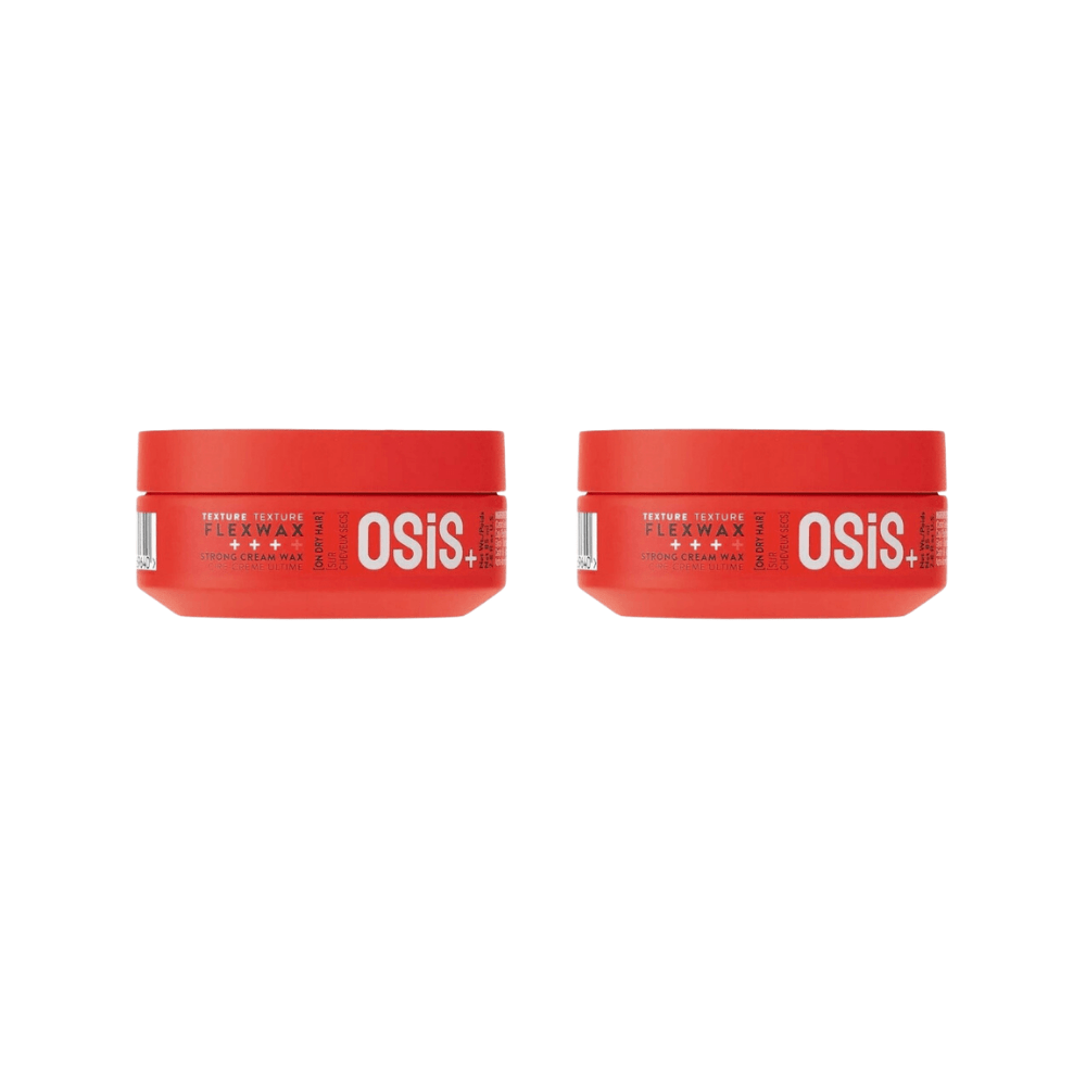 Schwarzkopf Osis Flexwax Ultra Strong Texture Cream Wax 85ml | Reconfigurable Styles 2 Pack