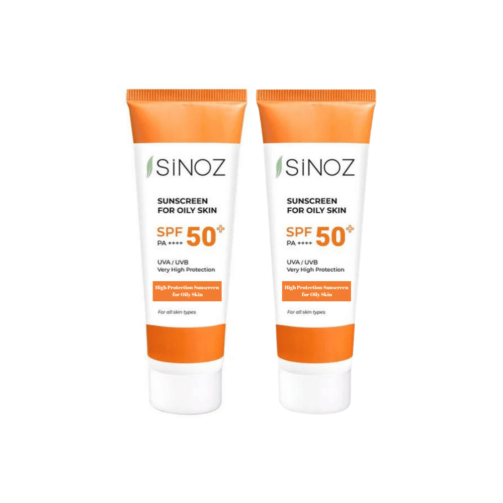 Sinoz Brightening Sunscreen For Oily Skin Spf50 50 ml 2 Pack